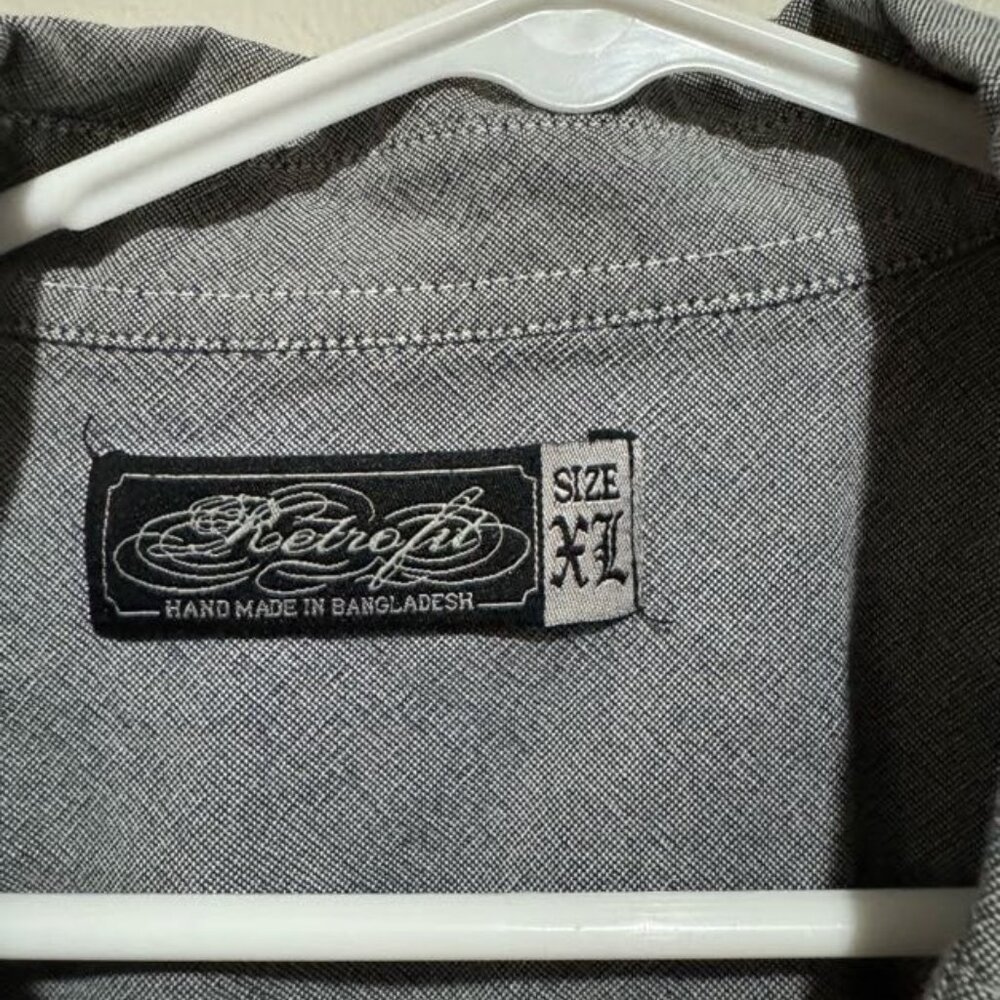 Grey Long Sleeve Button Down